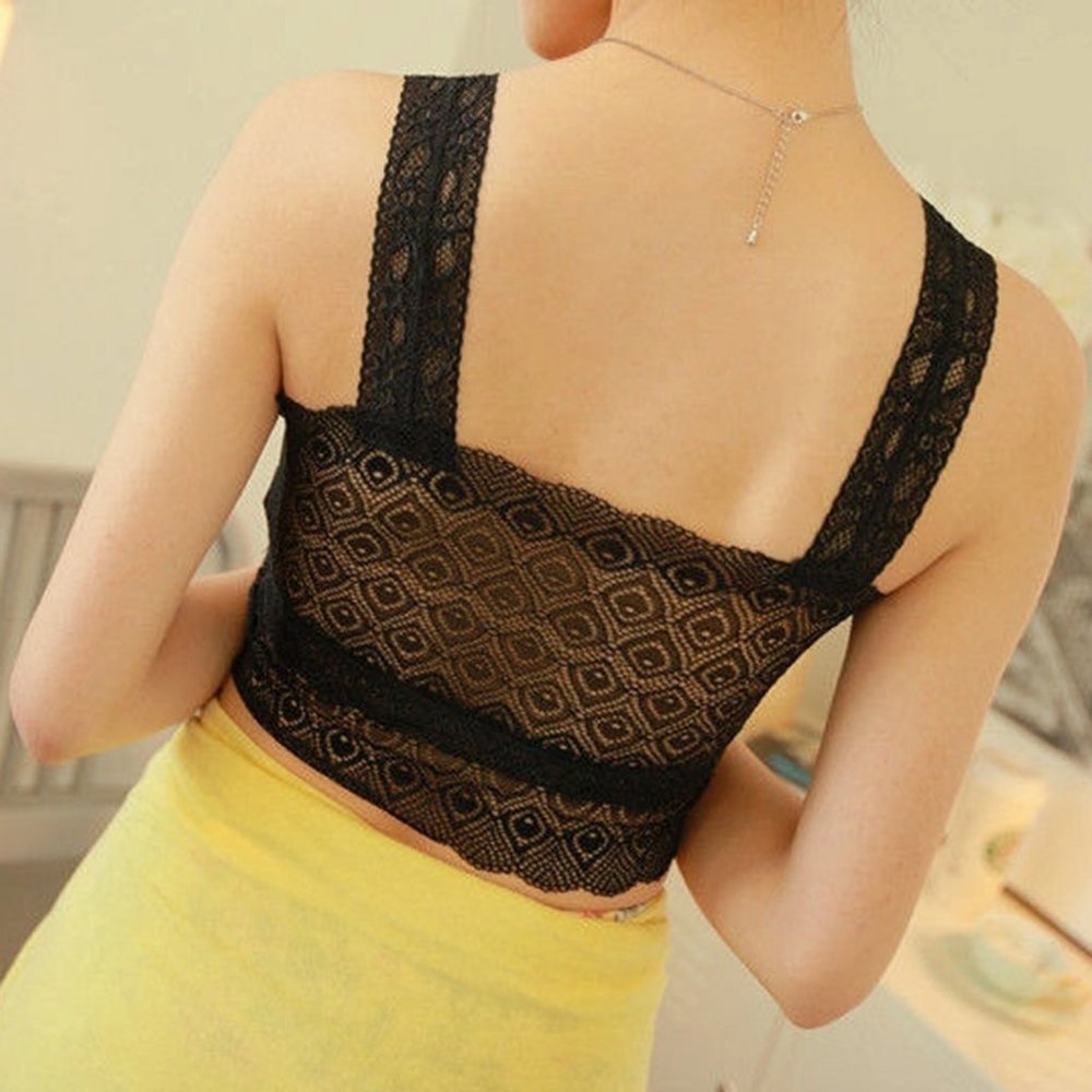 HYG Lingerie Lace Bandeau Black One Size